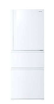 TOSHIBA 冷蔵庫 3ドア ホワイト デジタル表示 Amazon.co.jp: 東芝 冷蔵庫 幅60㎝ 326L グレインホワイト GR